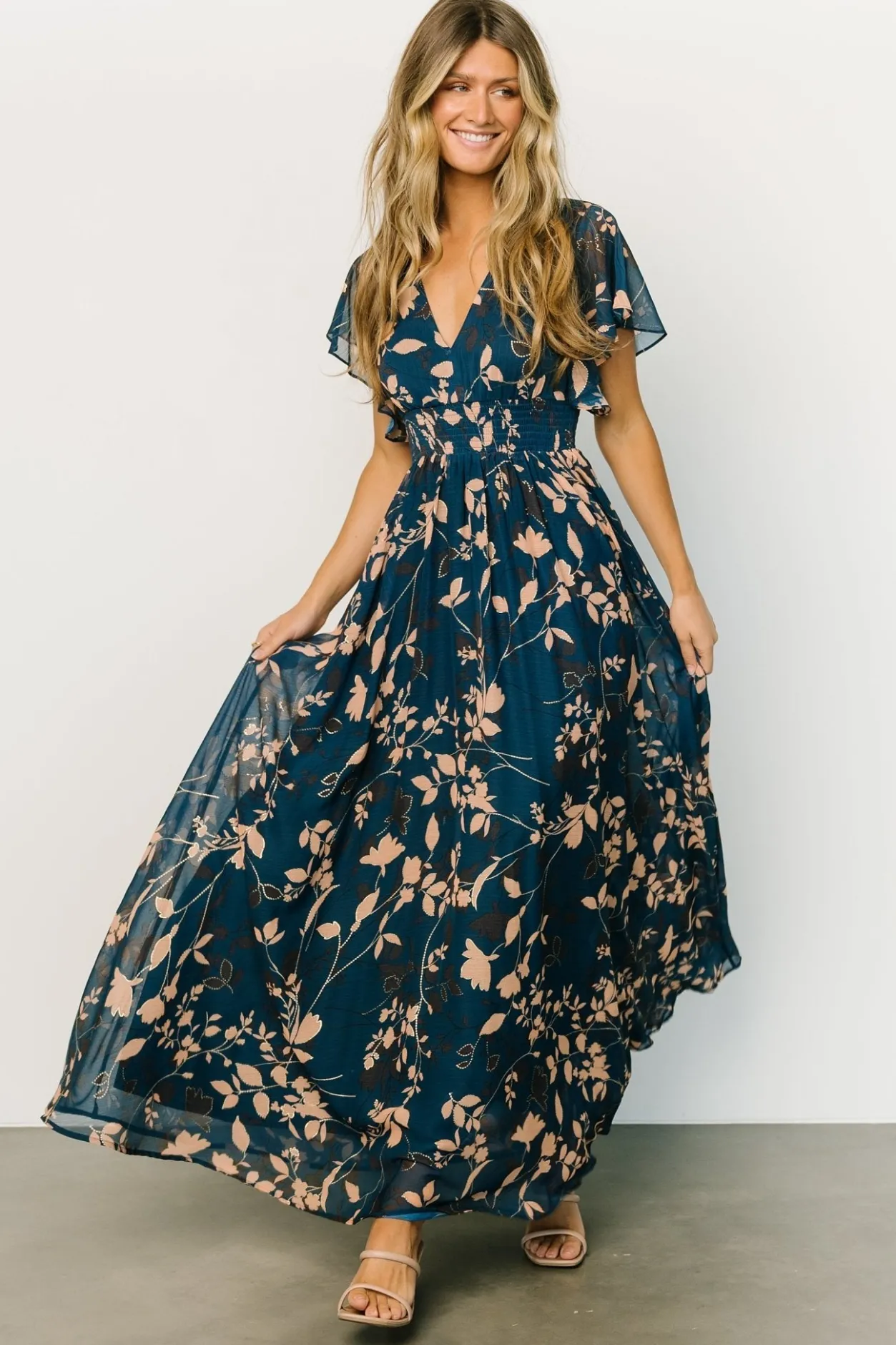 Sale Baltic Born Lynlee Metallic Maxi Dress | Topaz