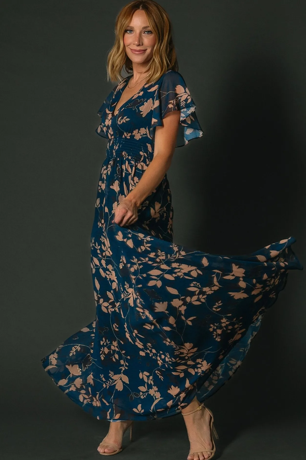 Sale Baltic Born Lynlee Metallic Maxi Dress | Topaz