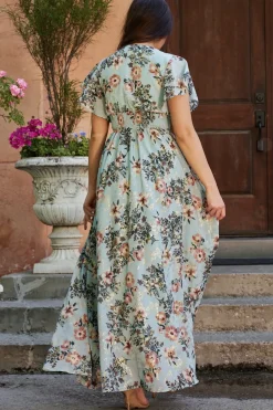 Online Baltic Born Lynlee Metallic Maxi Dress | Light Blue LightBlue