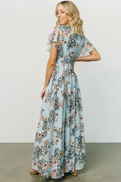 Online Baltic Born Lynlee Metallic Maxi Dress | Light Blue LightBlue