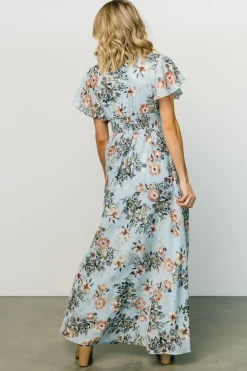 Online Baltic Born Lynlee Metallic Maxi Dress | Light Blue LightBlue