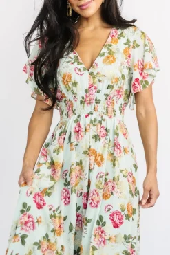 Outlet Baltic Born Lynlee Metallic Maxi Dress | Sage + Pink Sage+Pink