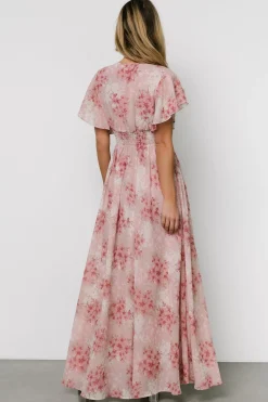 Discount Baltic Born Lynlee Metallic Maxi Dress | Pink Multi PinkMulti