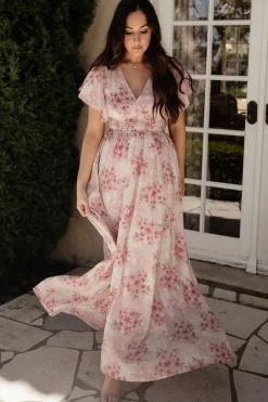 Discount Baltic Born Lynlee Metallic Maxi Dress | Pink Multi PinkMulti