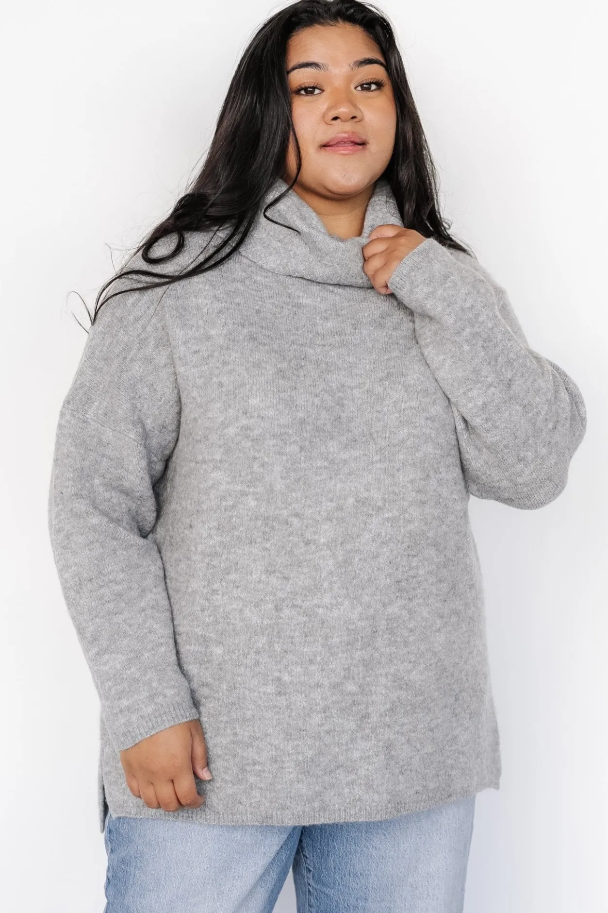 New Baltic Born Lyon Turtleneck Sweater | Gray