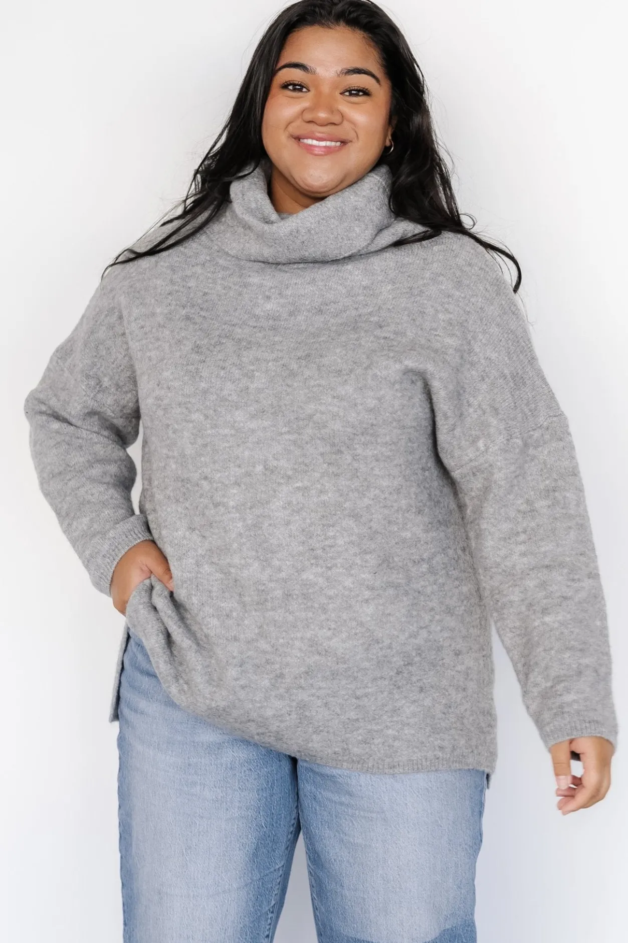 New Baltic Born Lyon Turtleneck Sweater | Gray