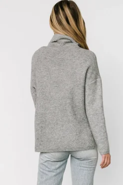 New Baltic Born Lyon Turtleneck Sweater | Gray