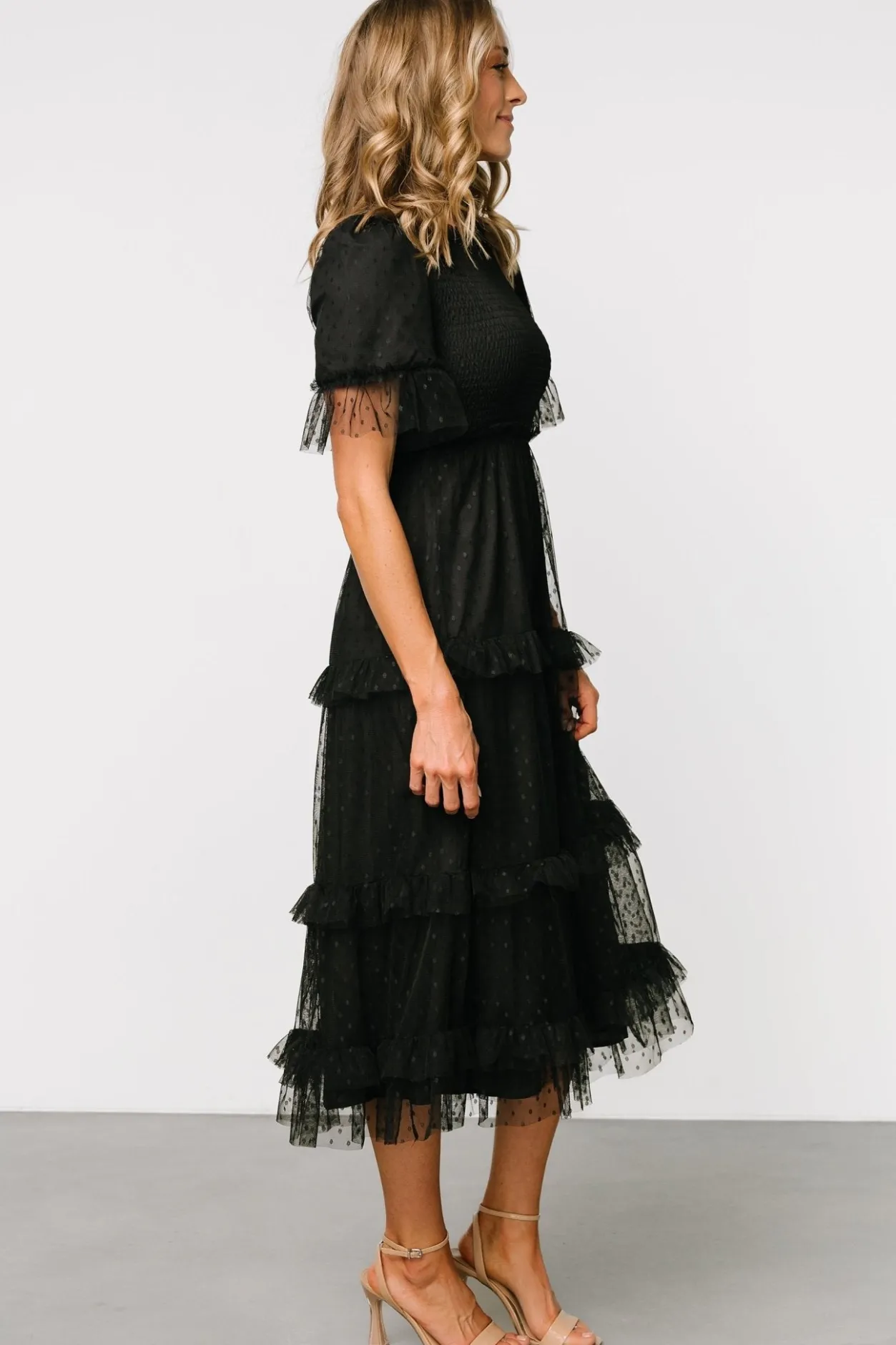 Best Baltic Born Lysandra Smocked Dot Dress | Black