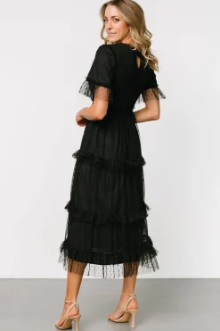 Best Baltic Born Lysandra Smocked Dot Dress | Black