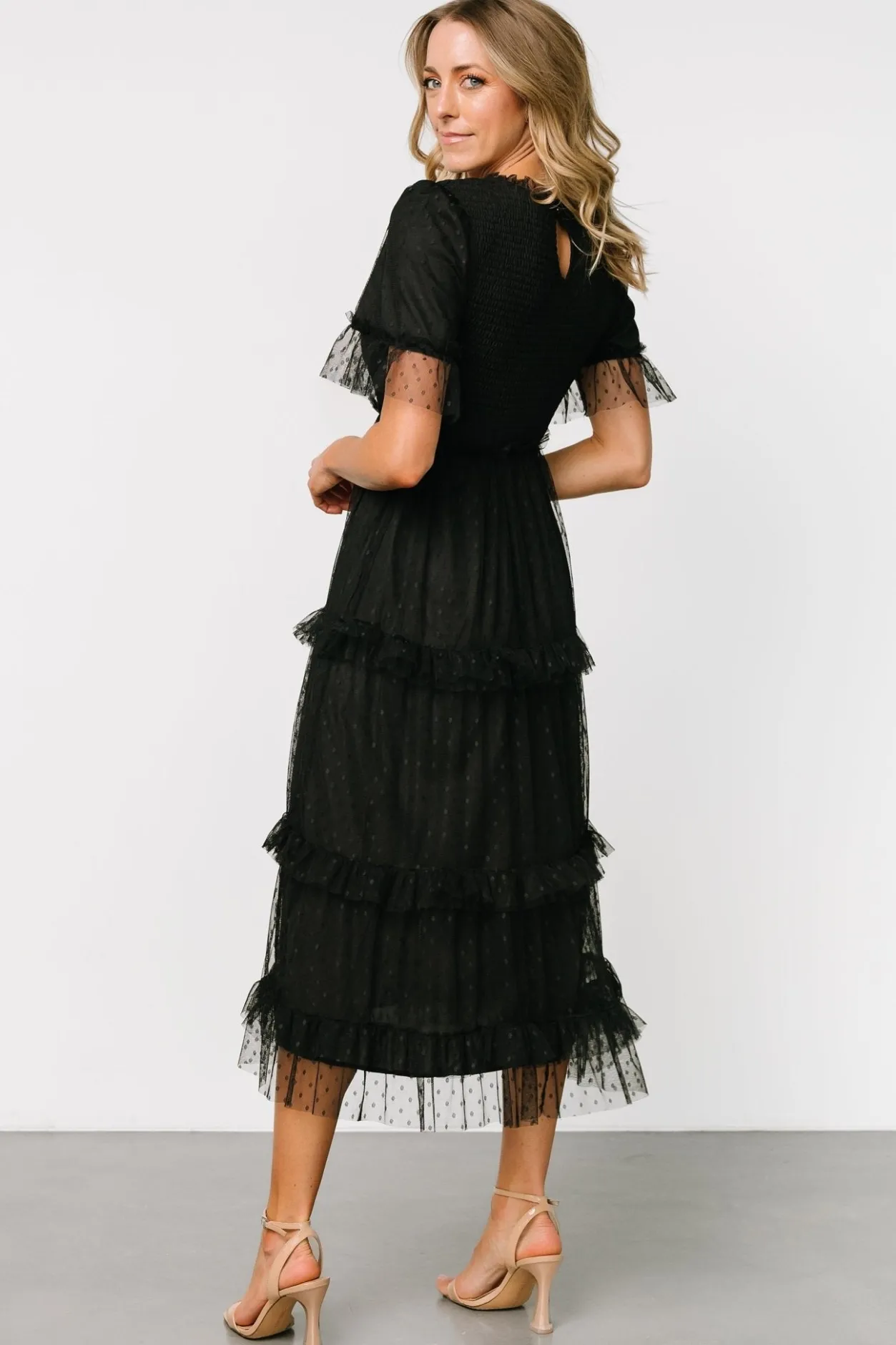 Best Baltic Born Lysandra Smocked Dot Dress | Black