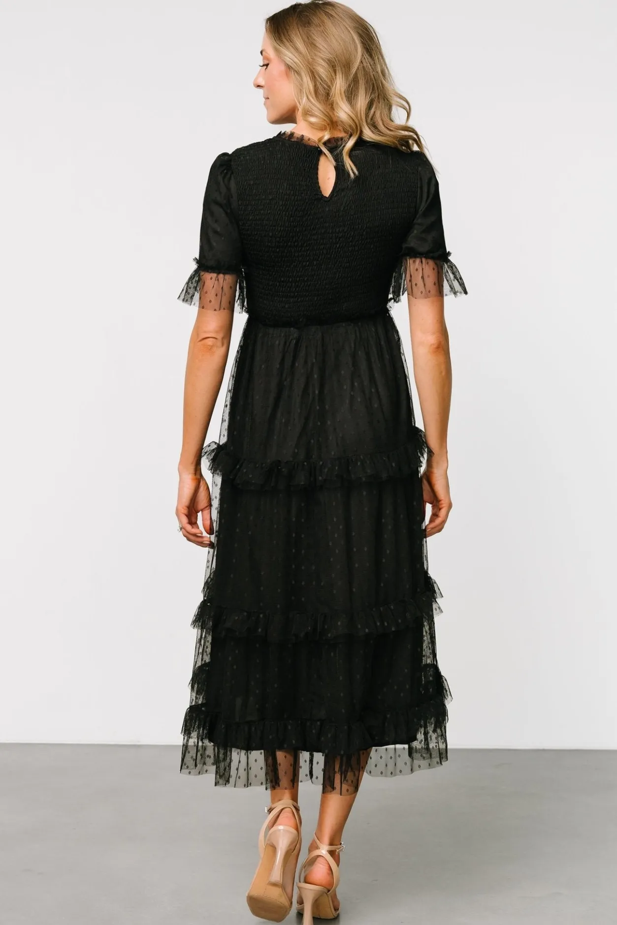 Best Baltic Born Lysandra Smocked Dot Dress | Black
