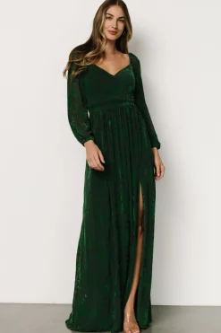 Hot Baltic Born Mable Velvet Maxi Dress | Green