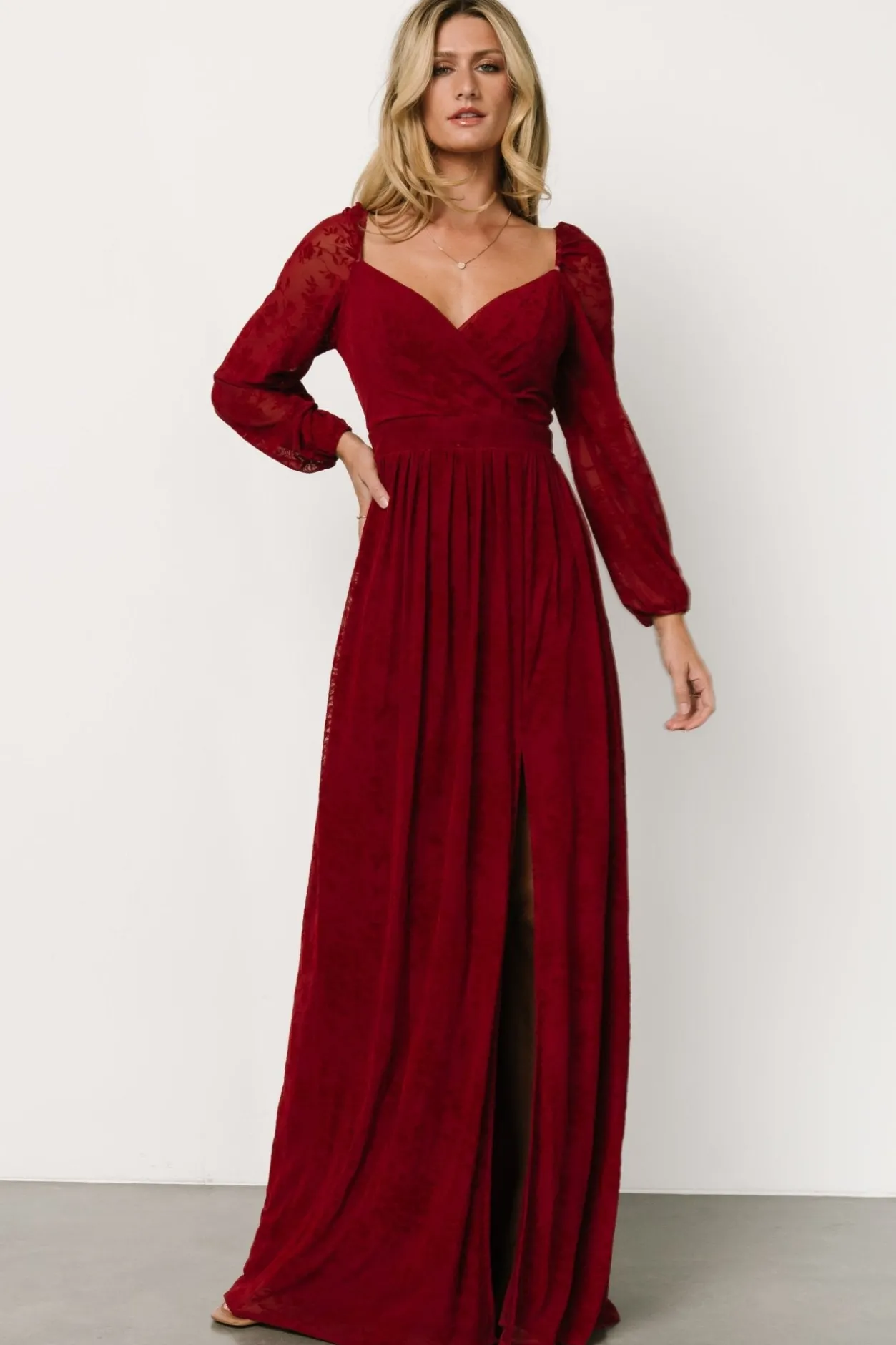 Best Baltic Born Mable Velvet Maxi Dress | Crimson