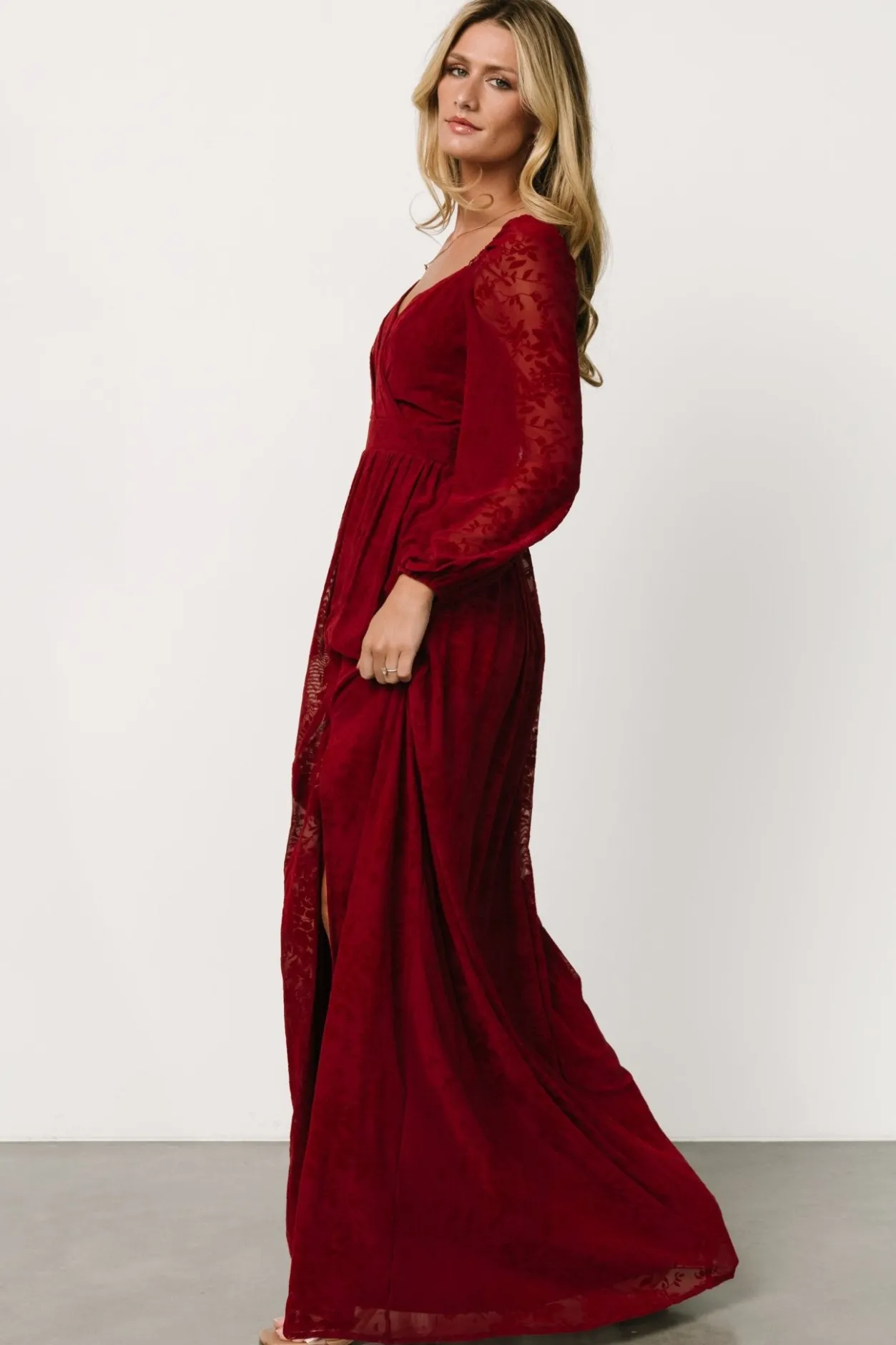 Best Baltic Born Mable Velvet Maxi Dress | Crimson