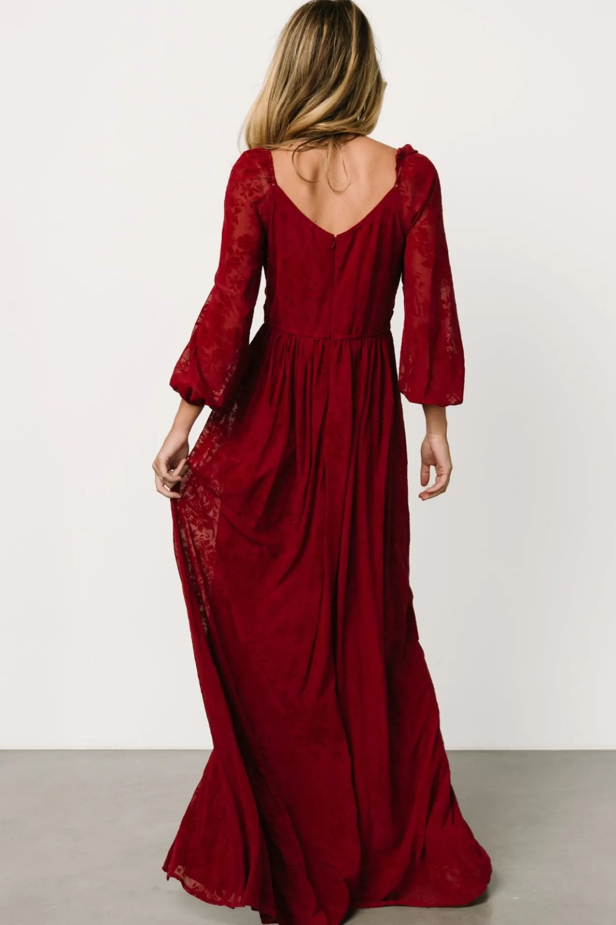Best Baltic Born Mable Velvet Maxi Dress | Crimson