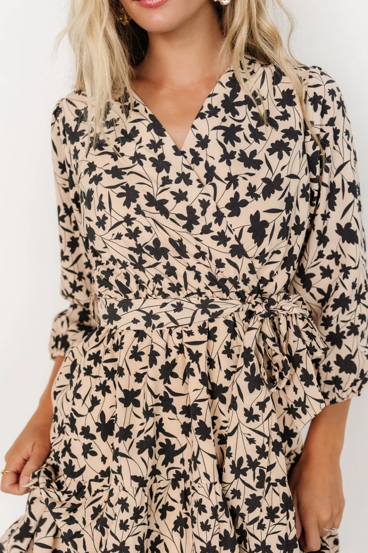Discount Baltic Born Maci Short Dress | Beige Print BeigePrint