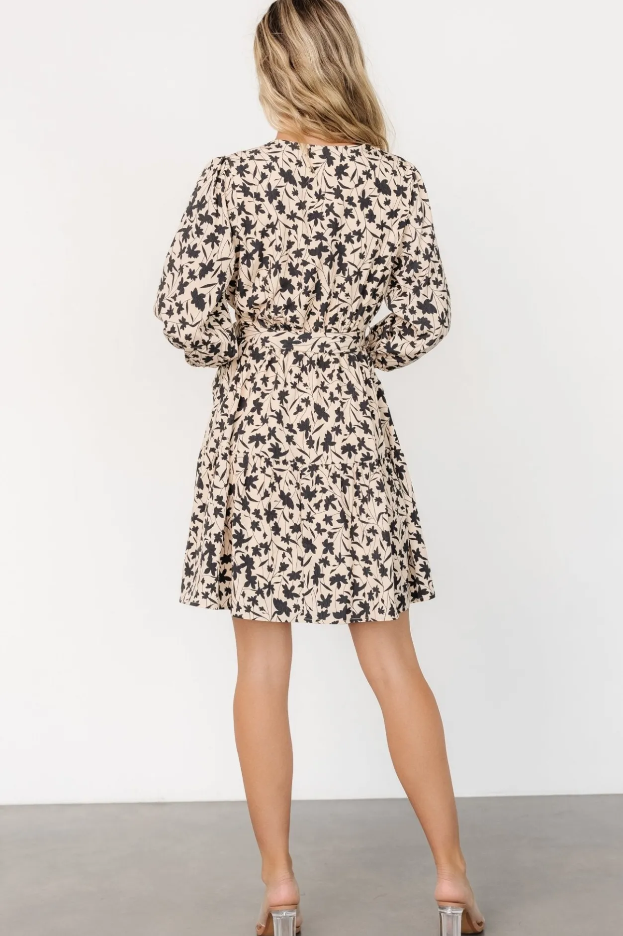 Discount Baltic Born Maci Short Dress | Beige Print BeigePrint