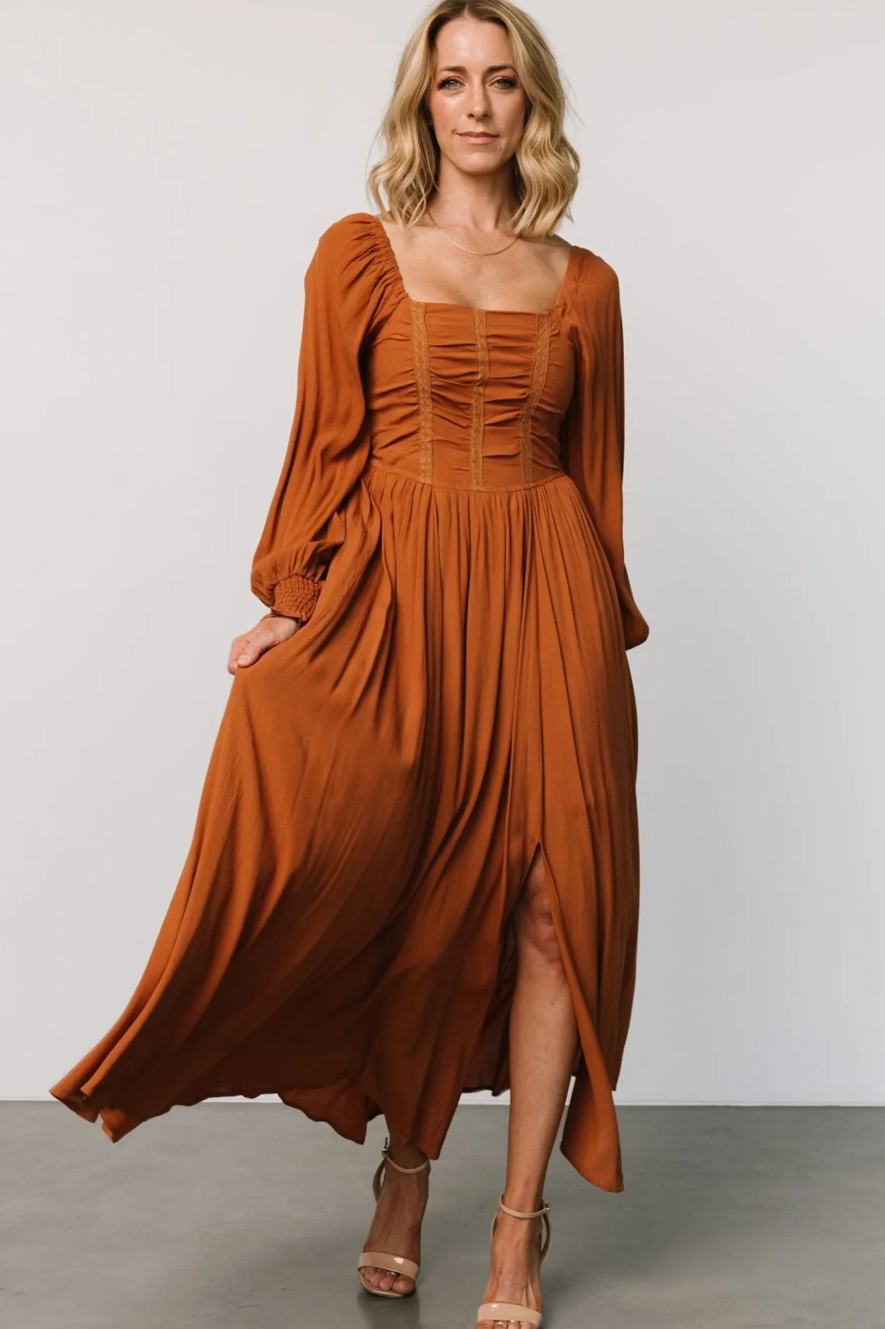 Clearance Baltic Born Maddalena Maxi Dress | Camel