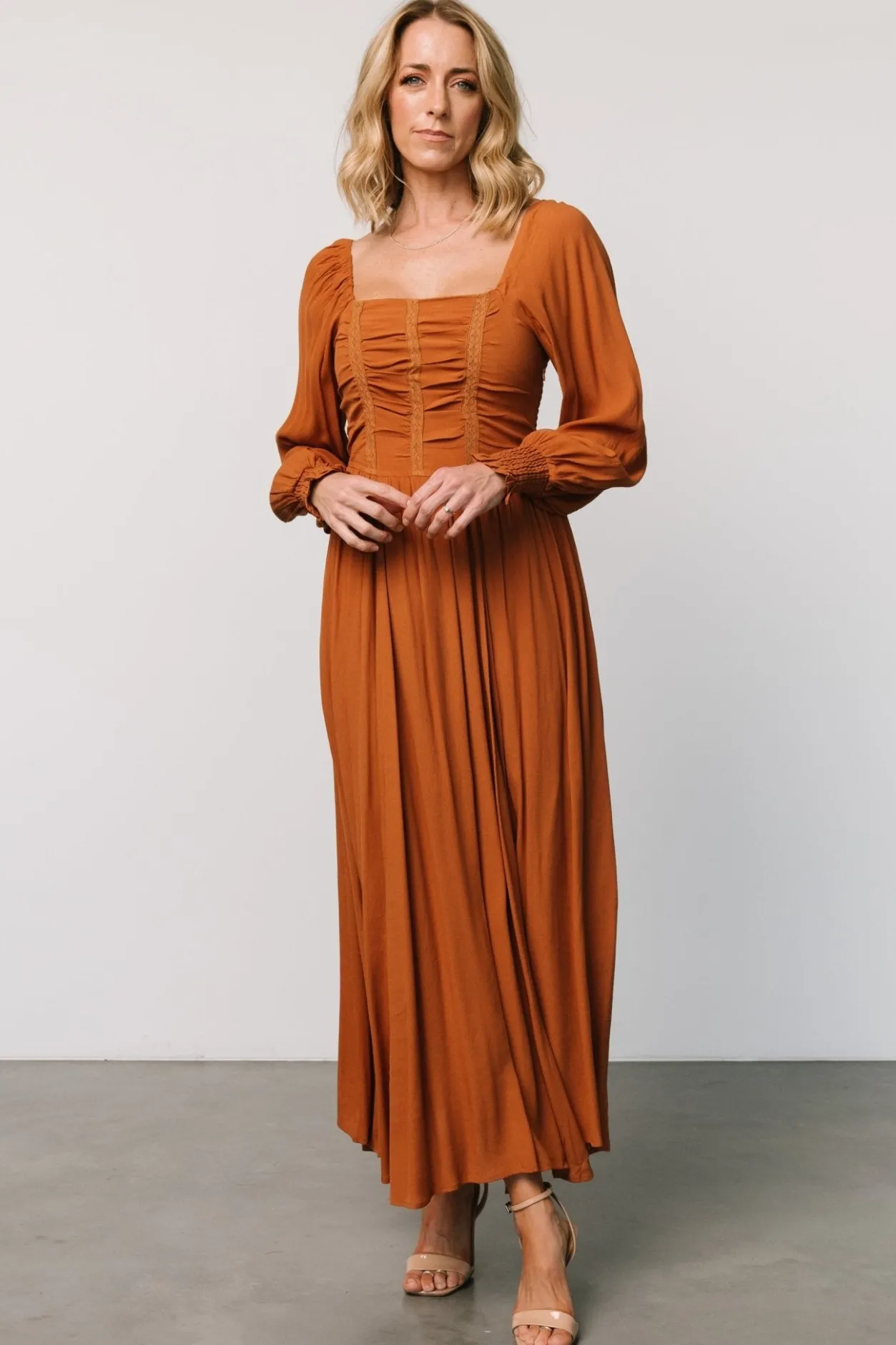 Clearance Baltic Born Maddalena Maxi Dress | Camel