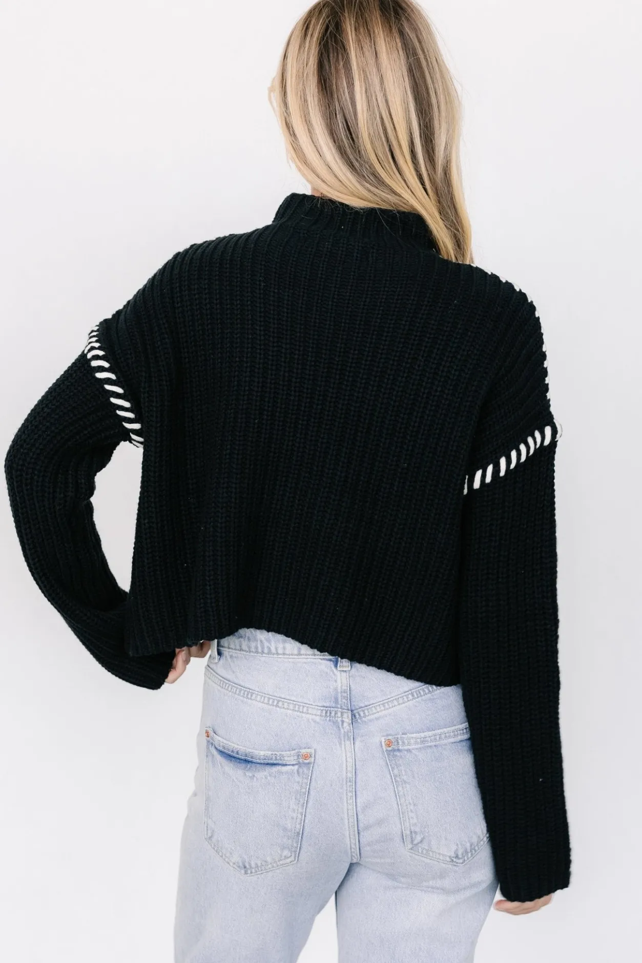 Discount Baltic Born Madden Knit Sweater | Black