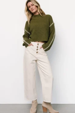Clearance Baltic Born Madden Knit Sweater | Olive