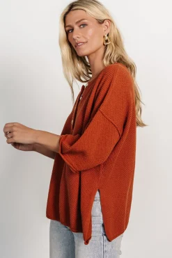 Hot Baltic Born Maddock Knit Top | Rust