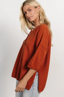 Hot Baltic Born Maddock Knit Top | Rust