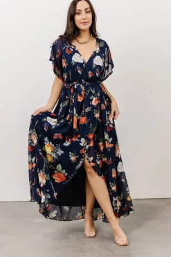 Fashion Baltic Born Madeline Maxi Dress | Navy + Coral Floral Navy+CoralFloral
