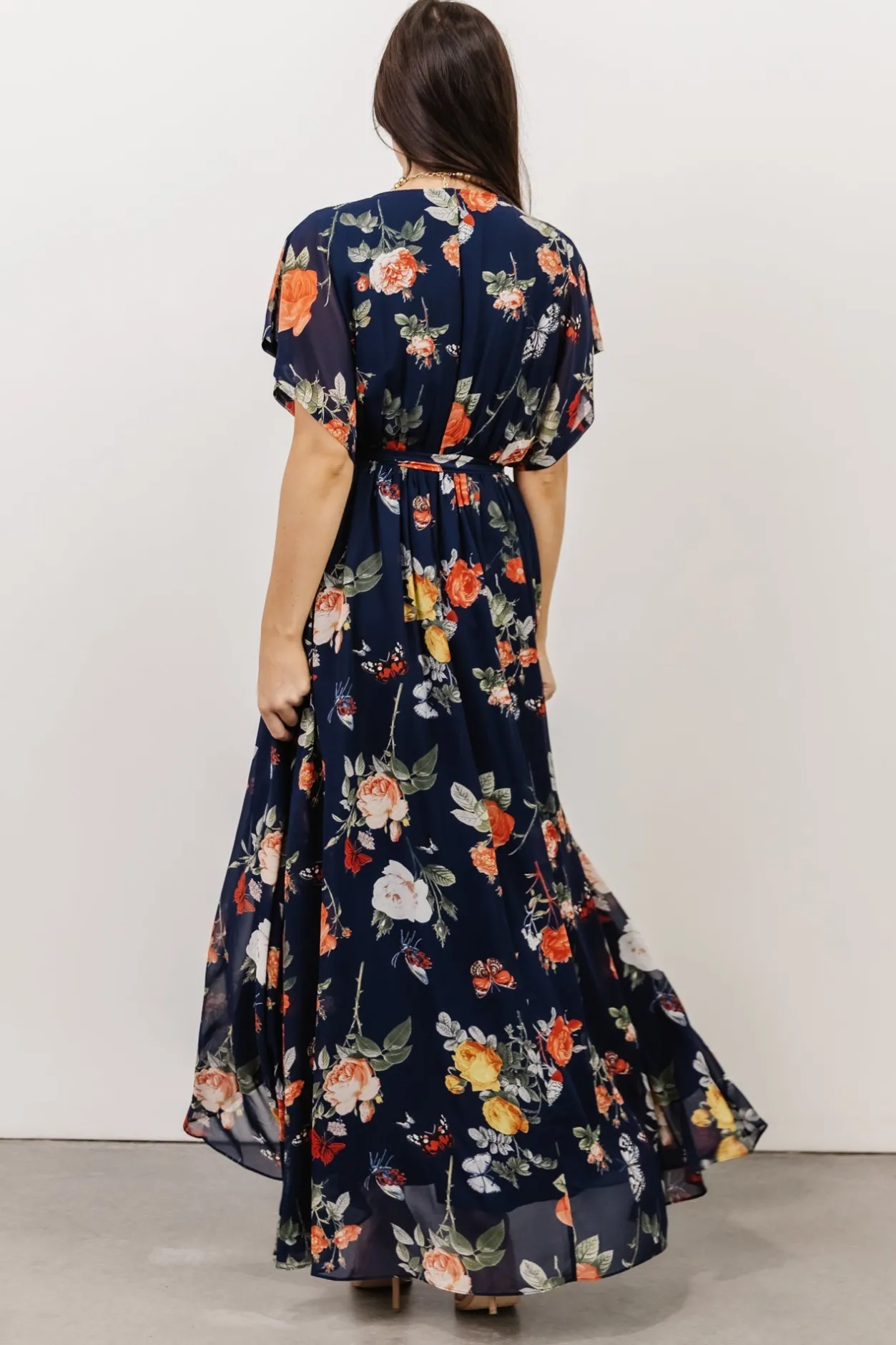 Fashion Baltic Born Madeline Maxi Dress | Navy + Coral Floral Navy+CoralFloral