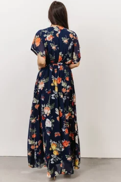 Fashion Baltic Born Madeline Maxi Dress | Navy + Coral Floral Navy+CoralFloral