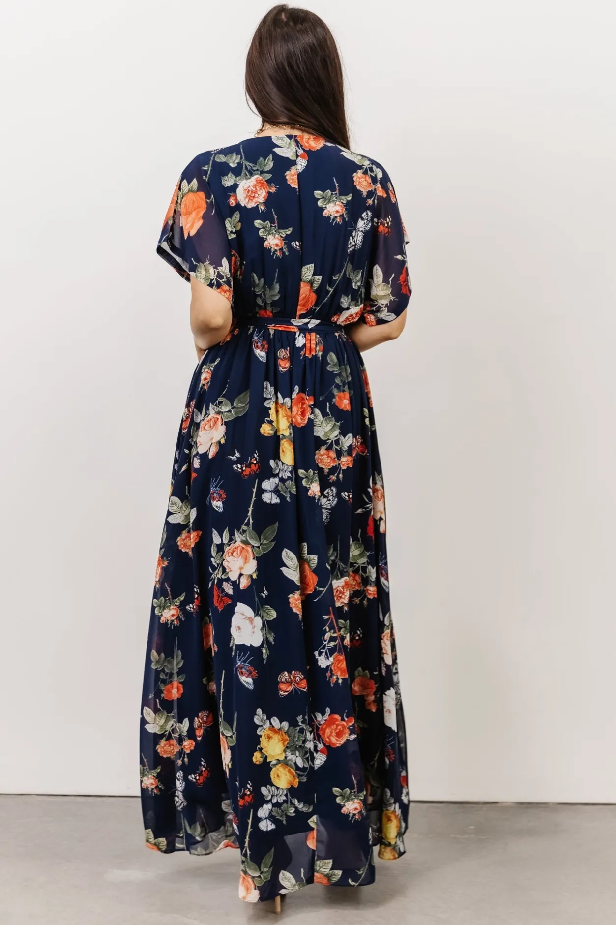 Fashion Baltic Born Madeline Maxi Dress | Navy + Coral Floral Navy+CoralFloral