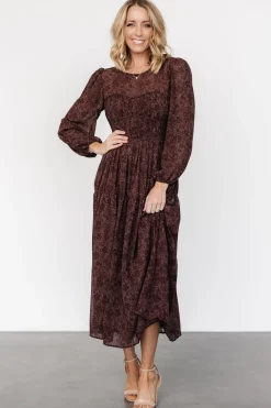 New Baltic Born Madelyn Maxi Dress | Brown Floral BrownFloral