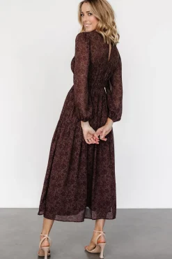 New Baltic Born Madelyn Maxi Dress | Brown Floral BrownFloral