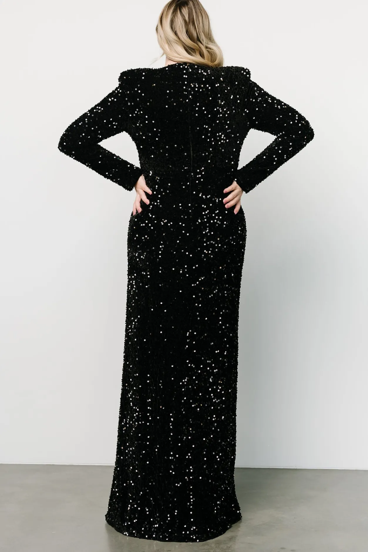 Best Baltic Born Madonna Sequin Maxi Dress | Black