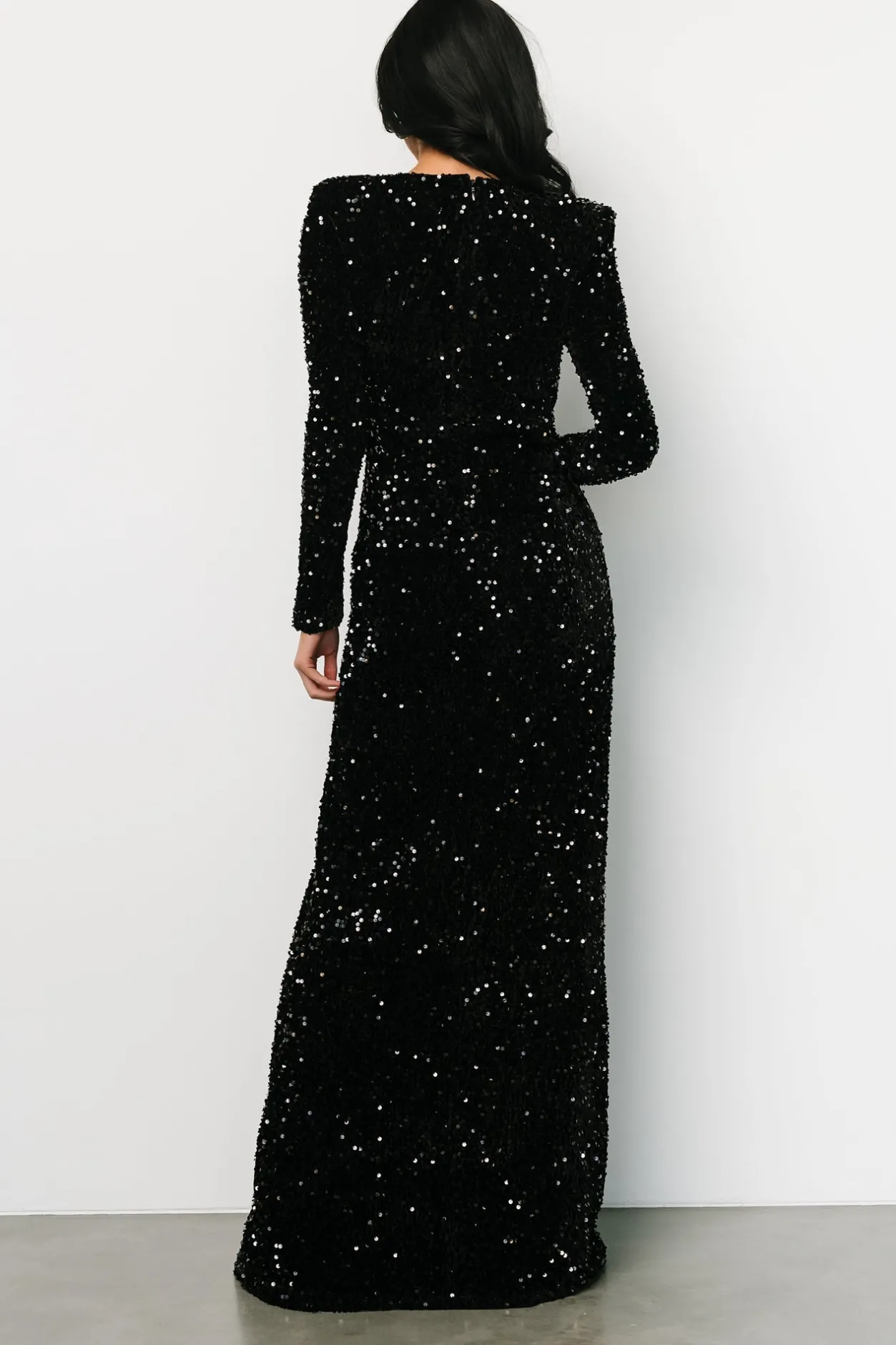 Best Baltic Born Madonna Sequin Maxi Dress | Black