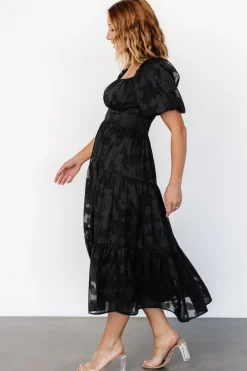 New Baltic Born Mae Midi Dress | Black