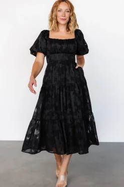 New Baltic Born Mae Midi Dress | Black