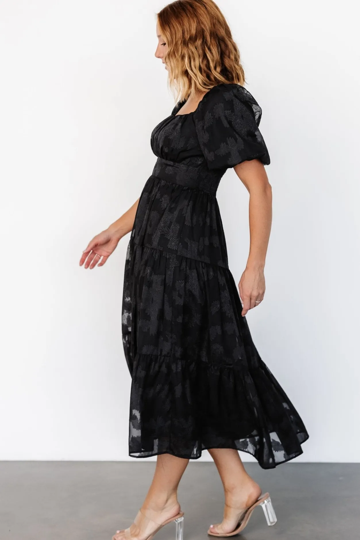 New Baltic Born Mae Midi Dress | Black
