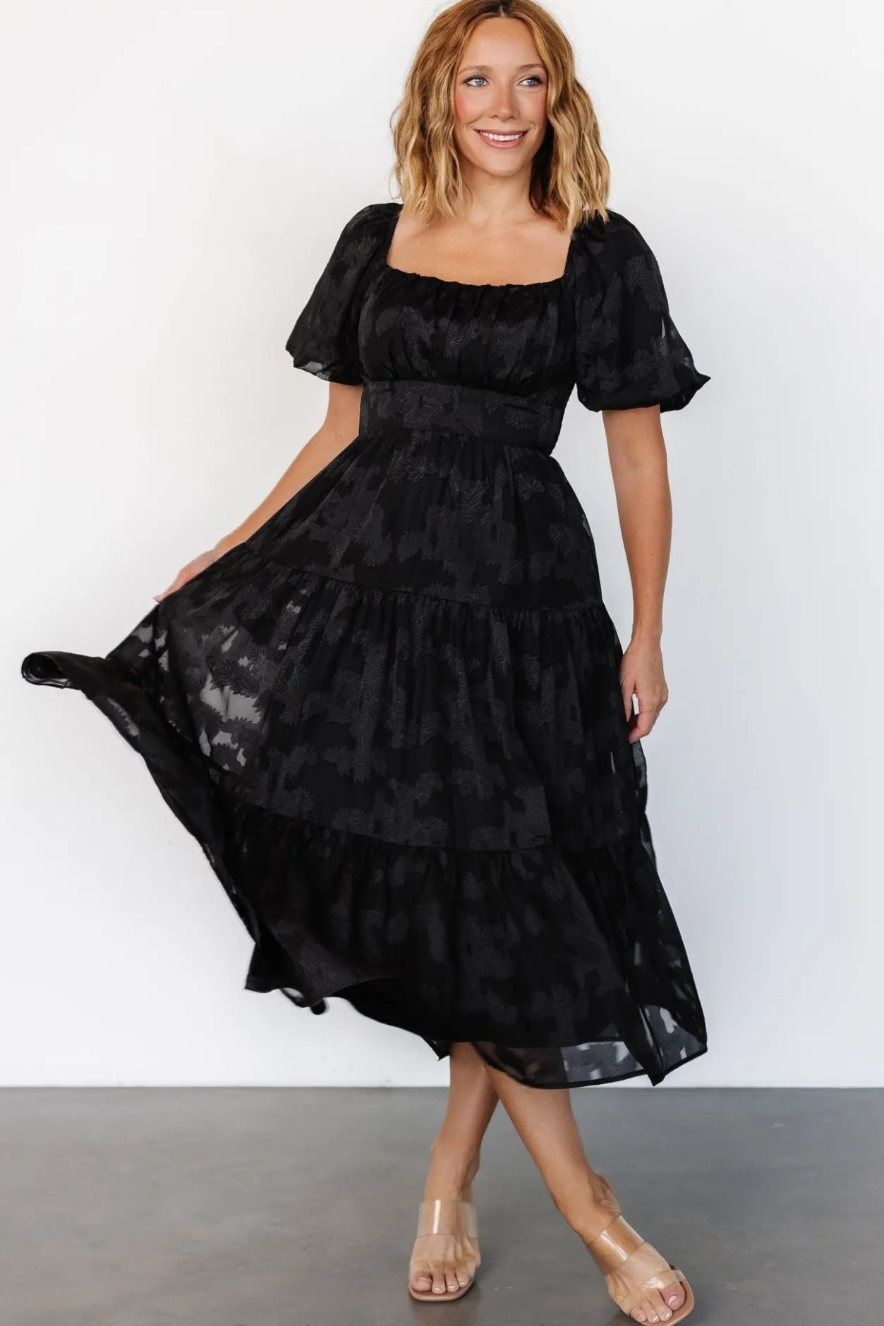New Baltic Born Mae Midi Dress | Black