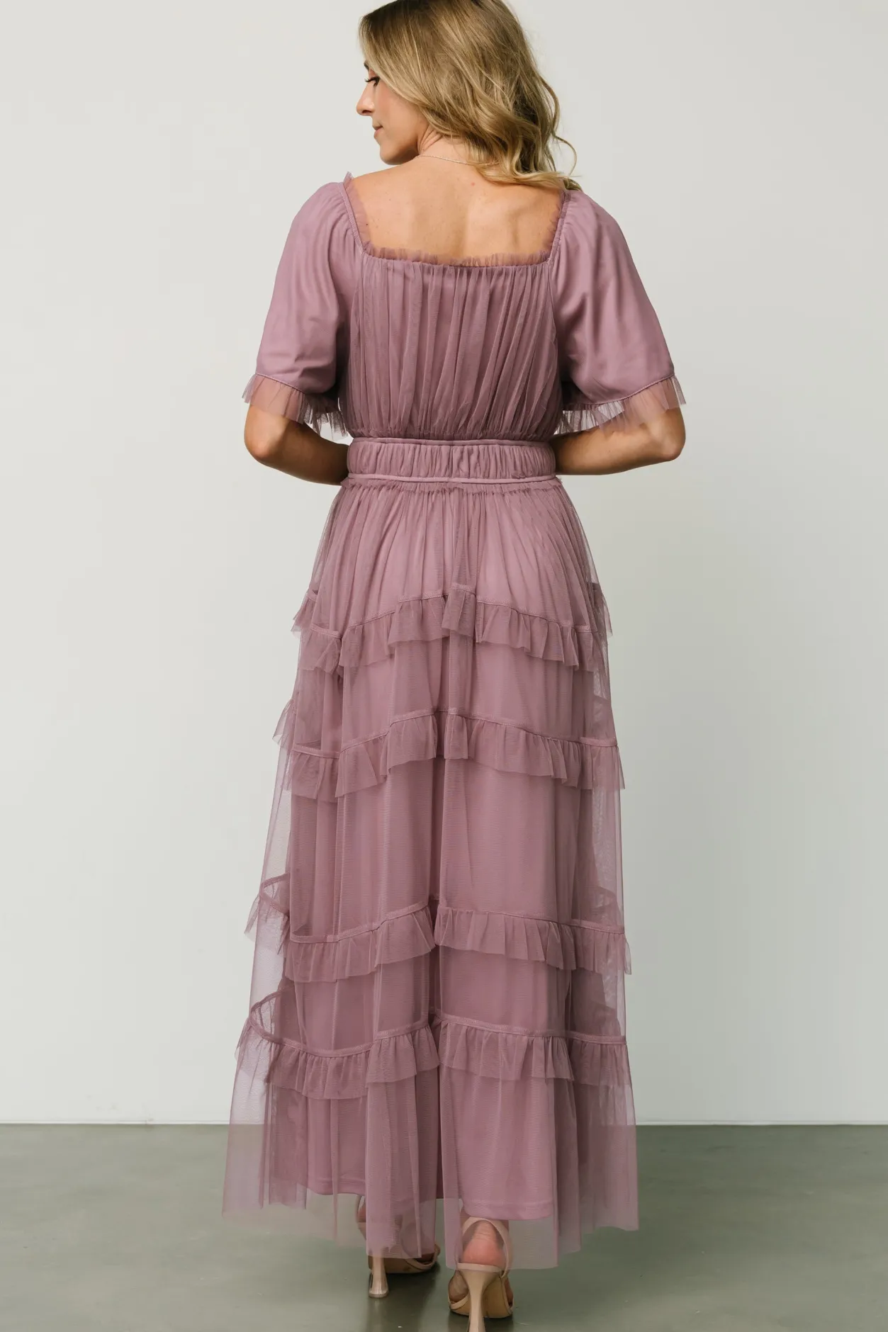 Outlet Baltic Born Magdalena Tulle Maxi Dress | Dusty Orchid DustyOrchid