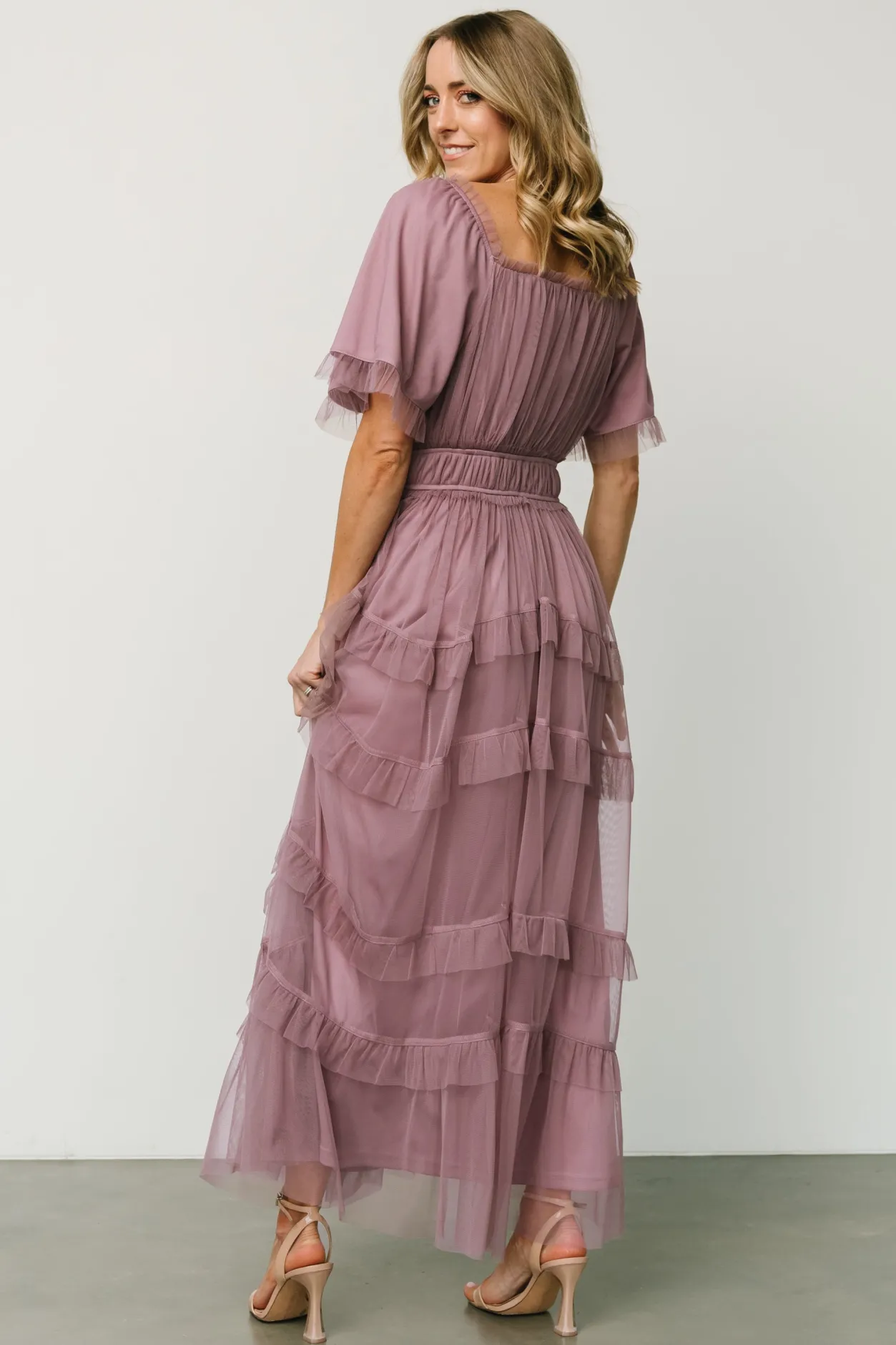 Outlet Baltic Born Magdalena Tulle Maxi Dress | Dusty Orchid DustyOrchid