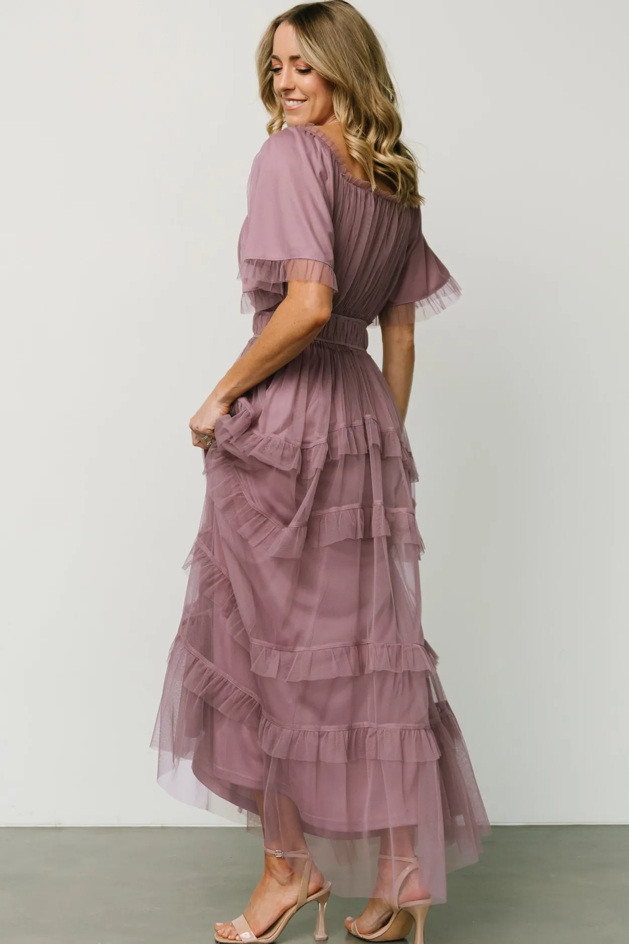 Outlet Baltic Born Magdalena Tulle Maxi Dress | Dusty Orchid DustyOrchid