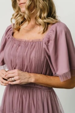 Outlet Baltic Born Magdalena Tulle Maxi Dress | Dusty Orchid DustyOrchid