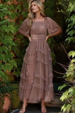 Best Baltic Born Magdalena Tulle Maxi Dress | Mink