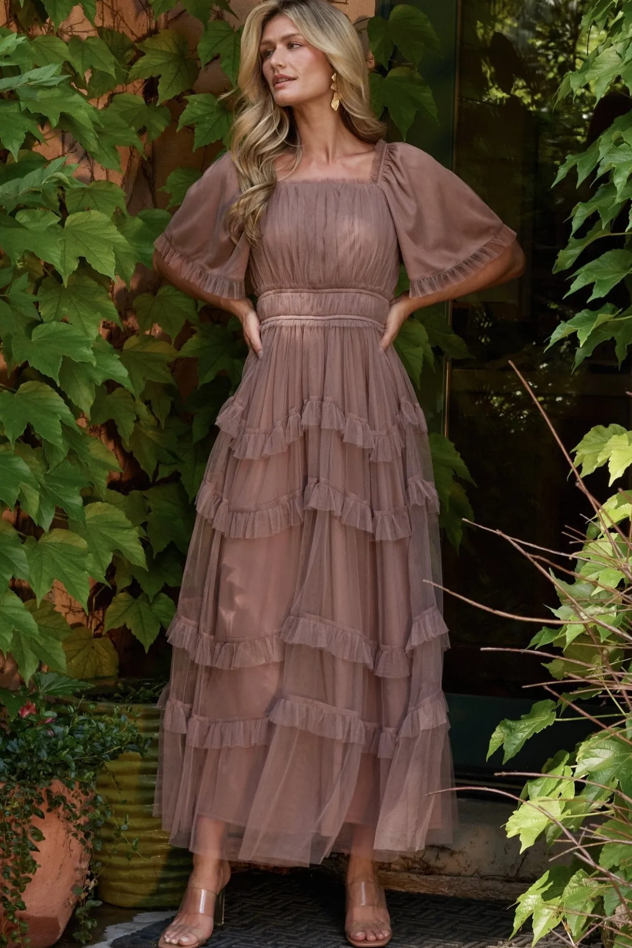 Best Baltic Born Magdalena Tulle Maxi Dress | Mink