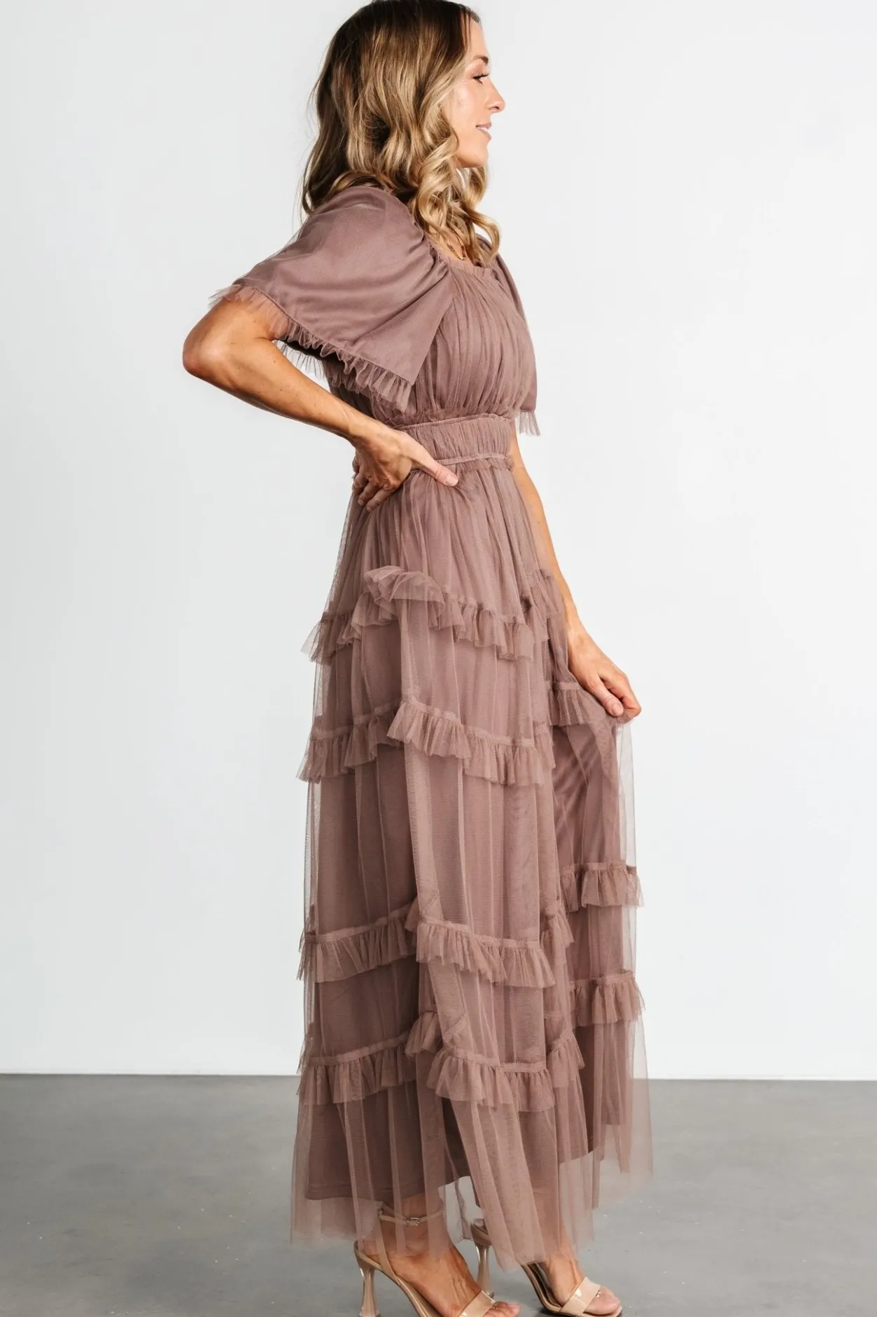 Best Baltic Born Magdalena Tulle Maxi Dress | Mink