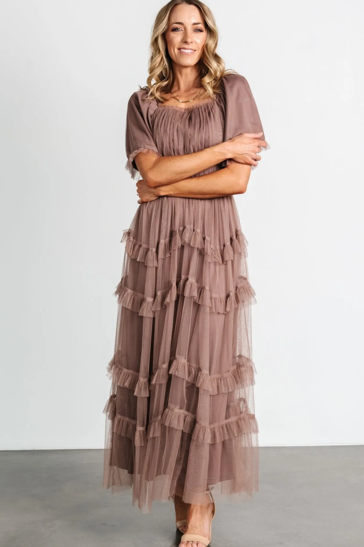 Best Baltic Born Magdalena Tulle Maxi Dress | Mink