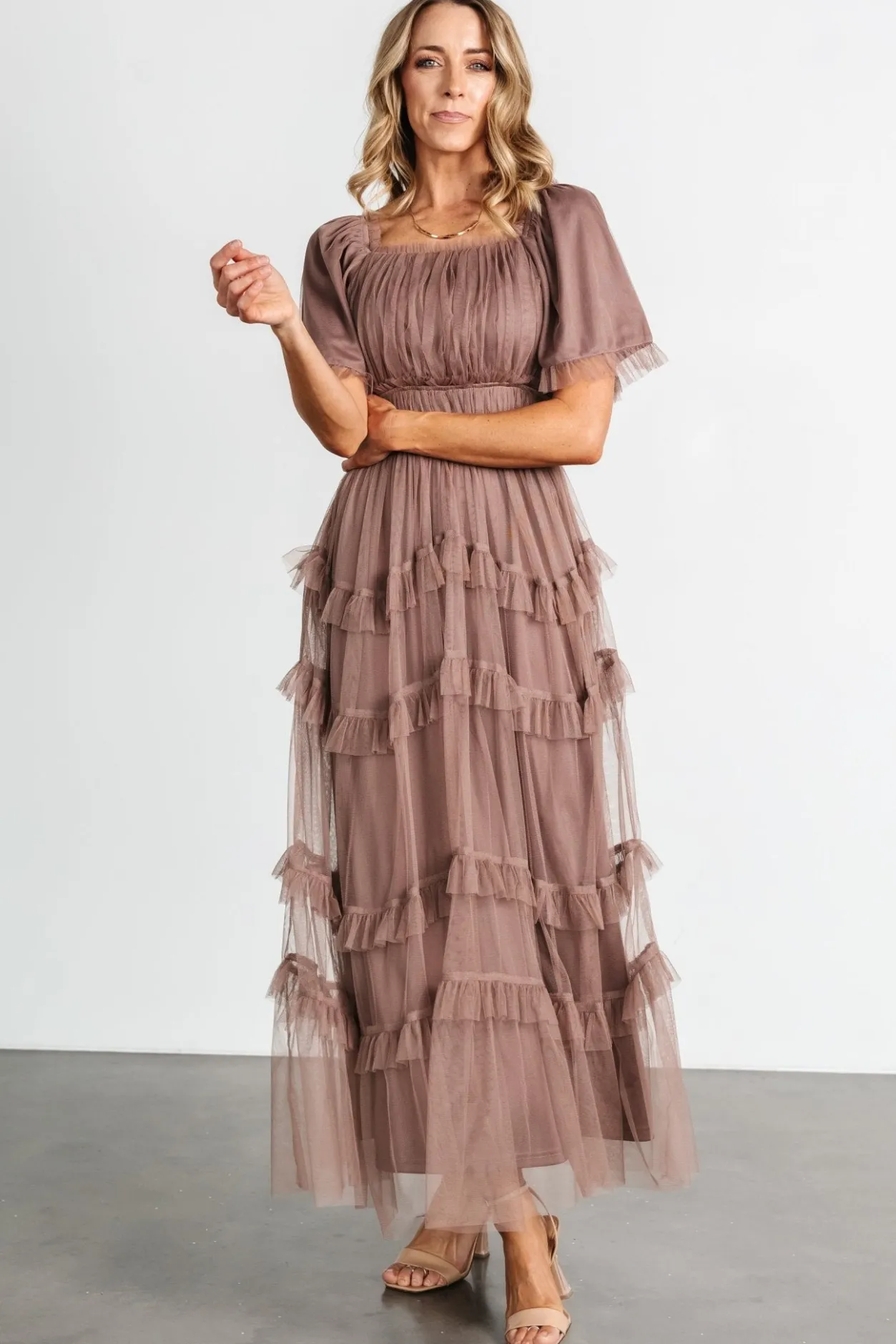 Best Baltic Born Magdalena Tulle Maxi Dress | Mink