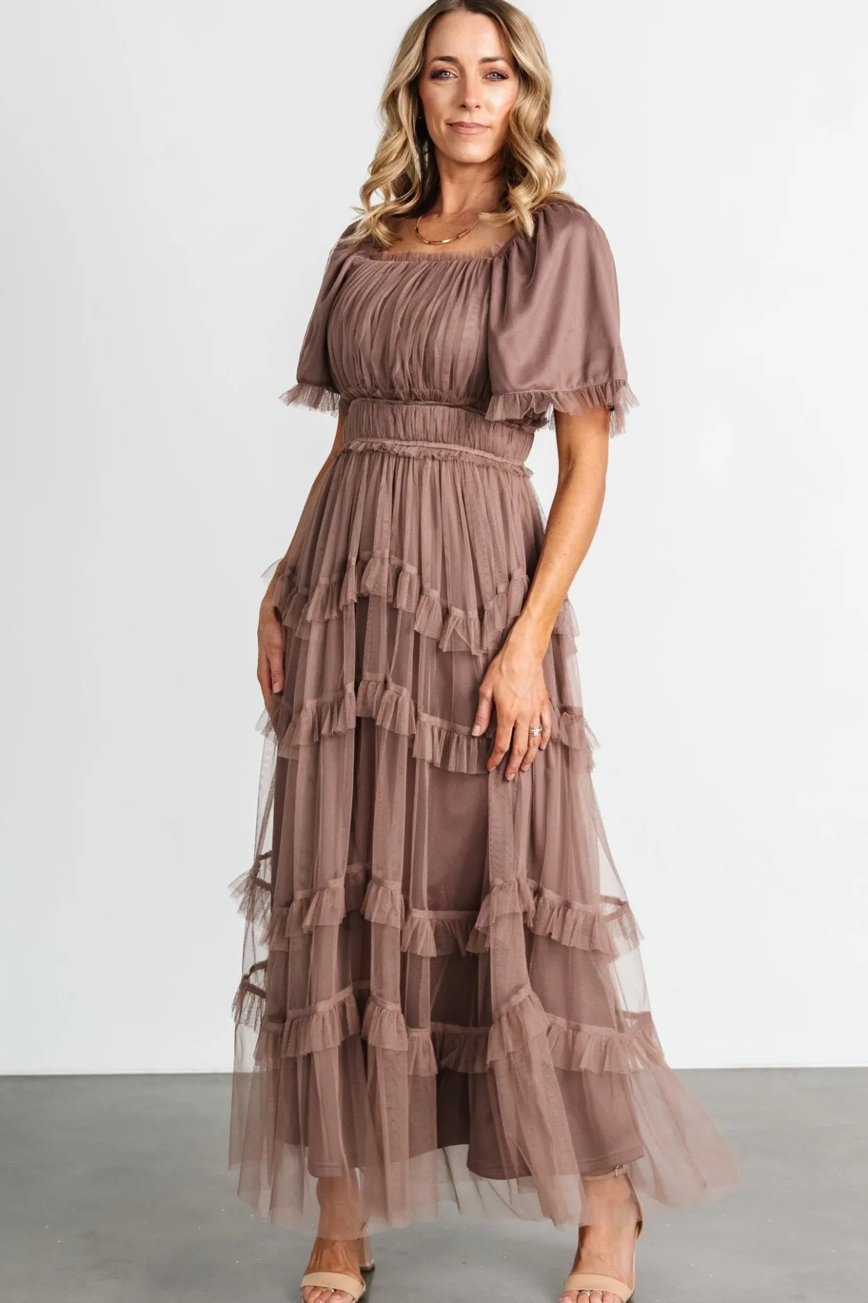 Best Baltic Born Magdalena Tulle Maxi Dress | Mink