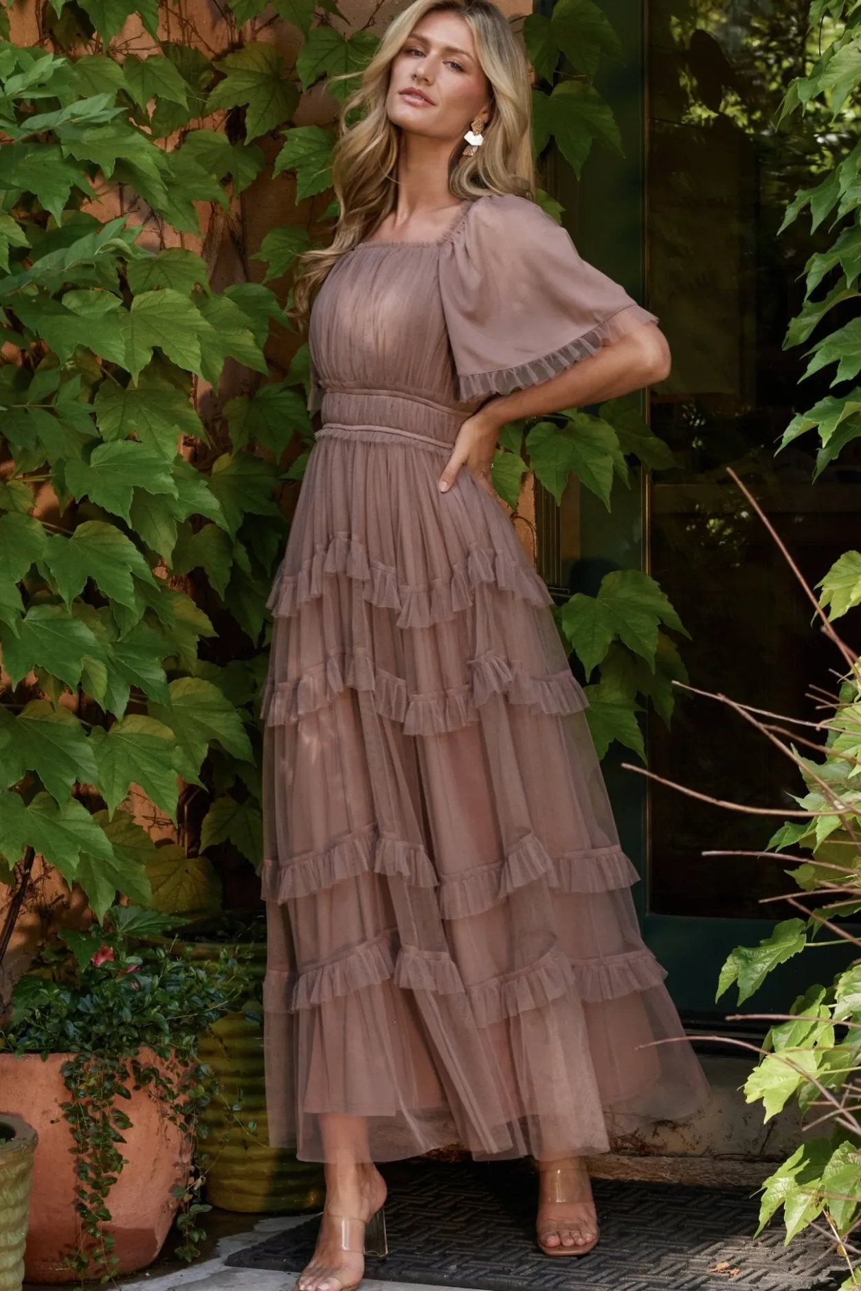 Best Baltic Born Magdalena Tulle Maxi Dress | Mink